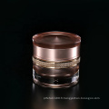 High-grade round flower cosmetics  acrylic bottle/jars with good price